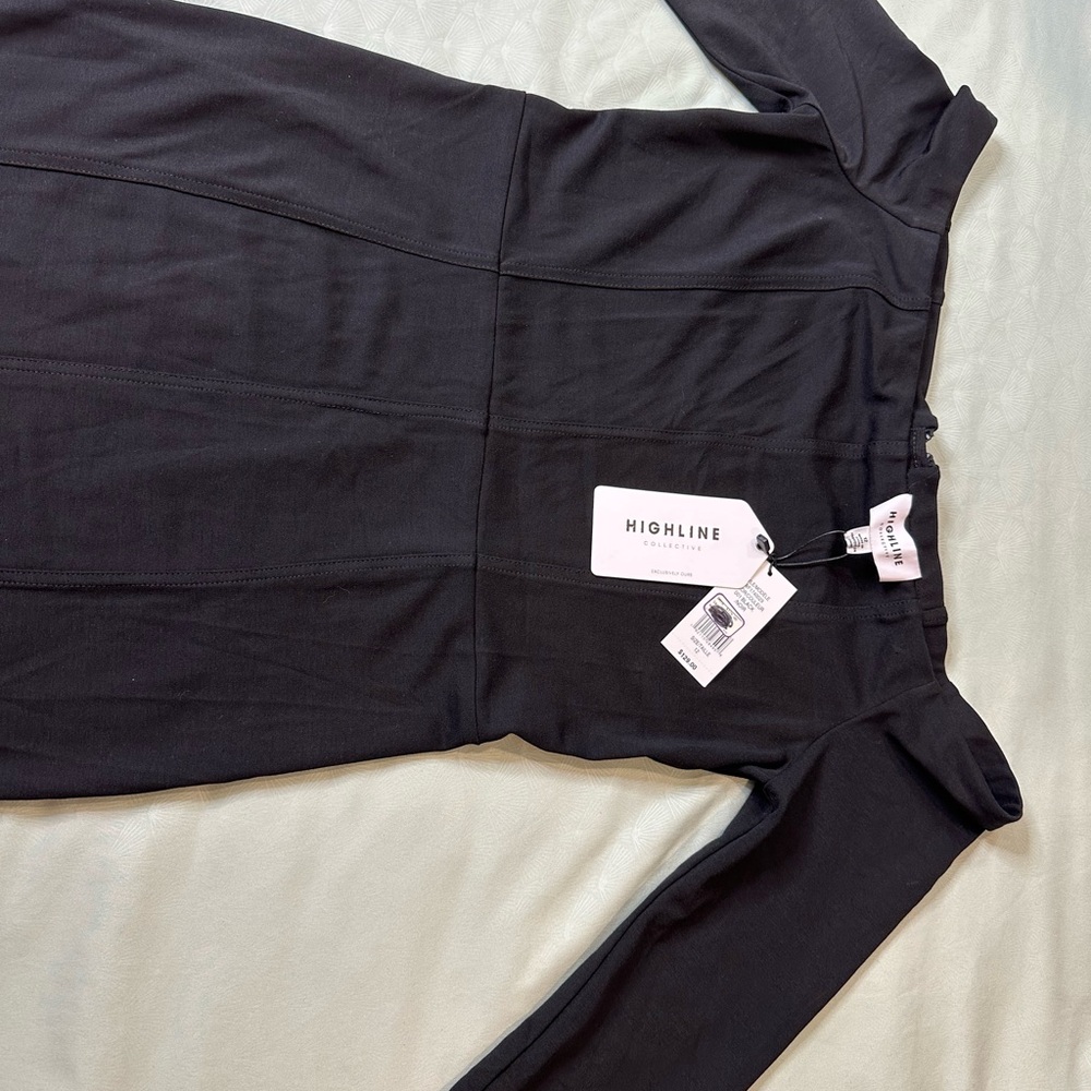 Highline Black Midi Dress